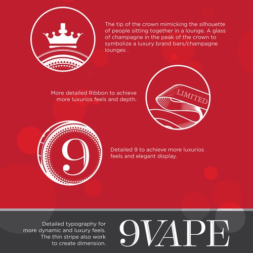 Delicate logo with the title 'Logo-Luxury Limited Edition E-cigarette and Champagne Lounge in Asia'