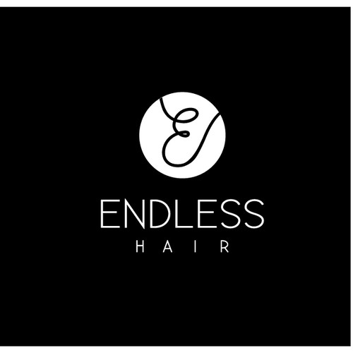 Hair salon logo with the title 'Iconic logo for hair salon'