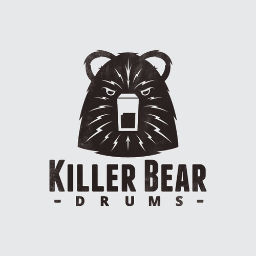 Beat logo with the title 'Logo for Killer Bear Drums'