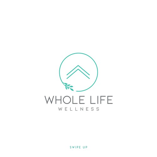 Minimalist logo with the title 'Winner of "Whole Life Welness" Contest'
