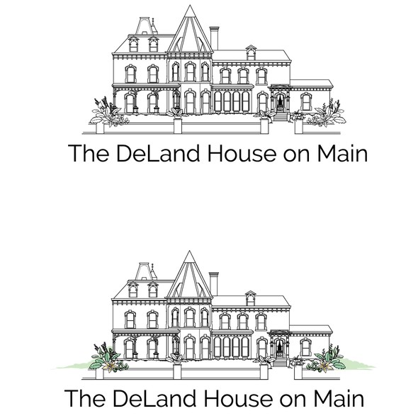 Venue design with the title 'The DeLand House of Main'