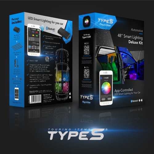 Automotive design with the title 'Packaging: Smart Lighting'
