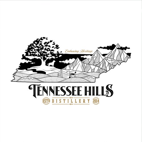 Intricate design with the title 'T-shirt Design'