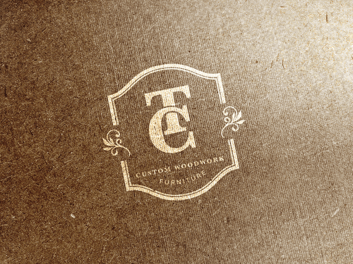 Antique logo with the title 'Antique logo for a custom wooden furniture '