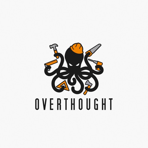 Carpentry logo with the title 'Overthought Carpentry Logo'