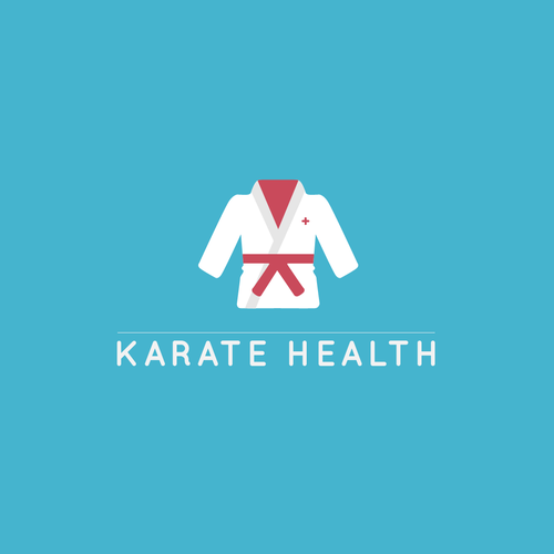 Karate logo with the title 'Logo for Karate Health App'