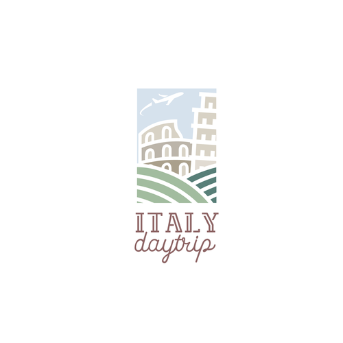 Culture brand with the title '"Italy day trip" Logo proposal'