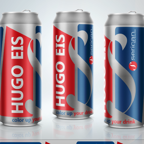 Can packaging with the title 'Colour up your drink'
