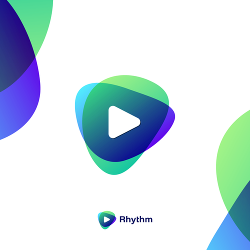 App brand with the title 'Logo Design Proposal for Rhythm'