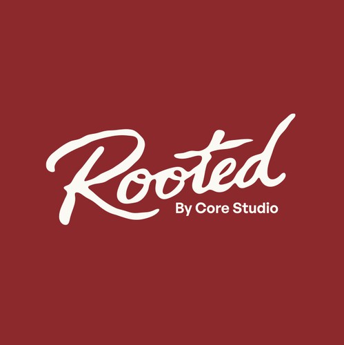 Olympic font logo with the title 'Rooted'