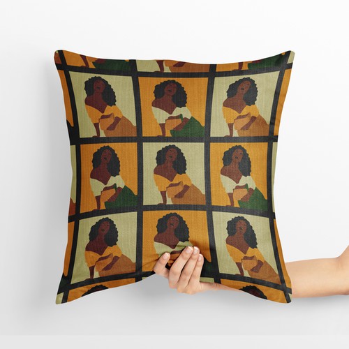 Textile design with the title 'Pattern design'