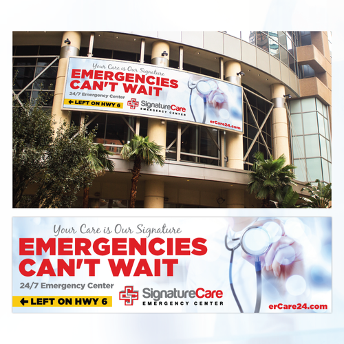 Emergency design with the title 'Sign design'