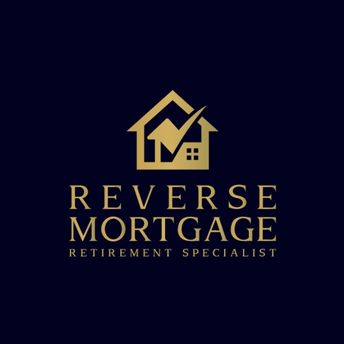 Classic modern design with the title 'Reverse Mortgage • Certification Logo Design'