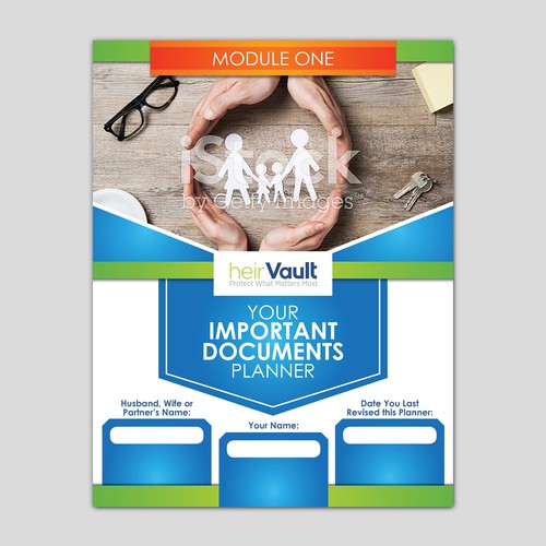 Corporate book cover with the title 'Heir Vault Planner Module'