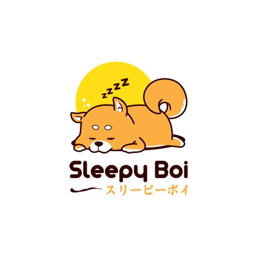 Anime logo with the title 'Sleepy Boi'