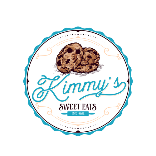 Cooking logo with the title 'Kimmy's Sweet Eats'