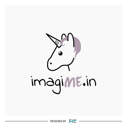 Real logo with the title 'Logo Design for imagiME.in'