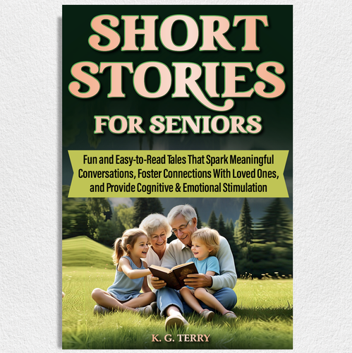 Sports book cover with the title 'Short Stories for Seniors book cover'