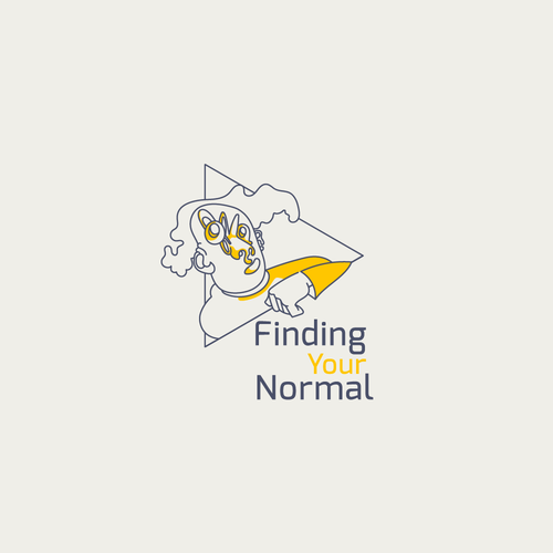 Quirky logo with the title 'Finding your normal'