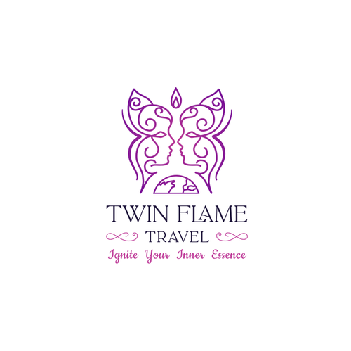 Twin design with the title 'Logo for travel company'