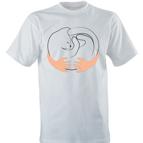 Cat t-shirt with the title 'cat'