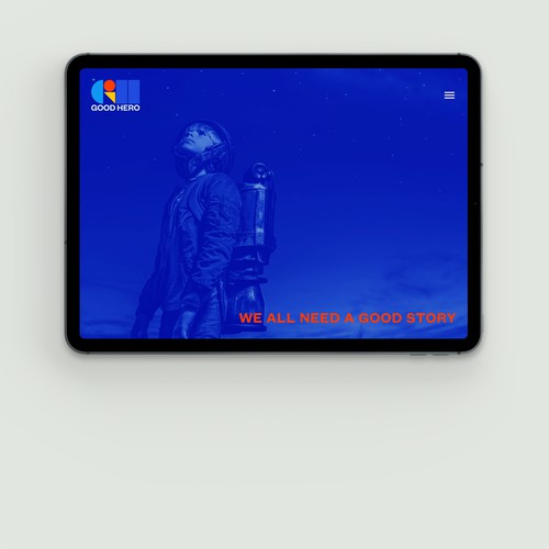 Content design with the title 'GOOD HERO Studio, Paris / New York'