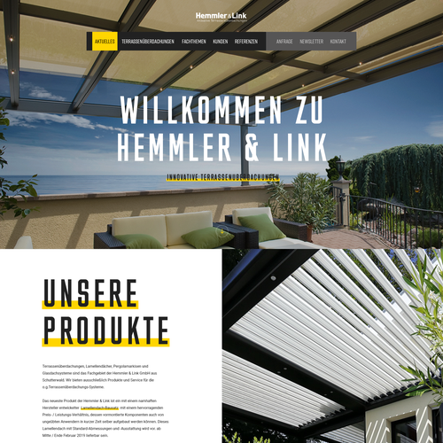 Innovative website with the title 'Hemmler&Link'