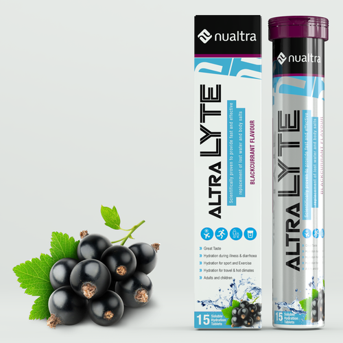 Tube packaging with the title 'Hydration shot tube concept'