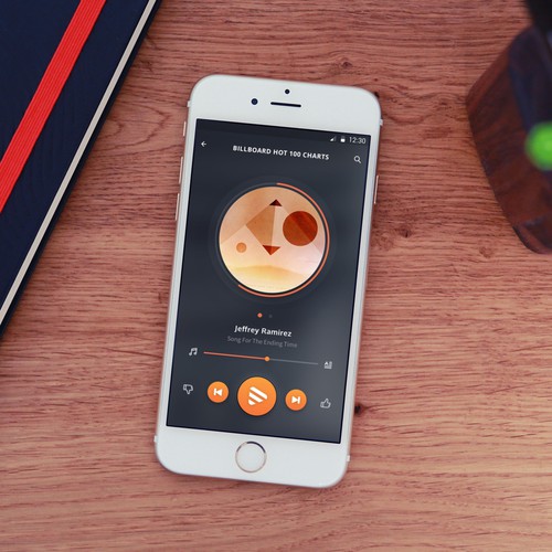 Player design with the title 'Yantzu. Give future radio a face!'