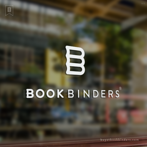 Bookstore design with the title 'New Bookstore Logo'