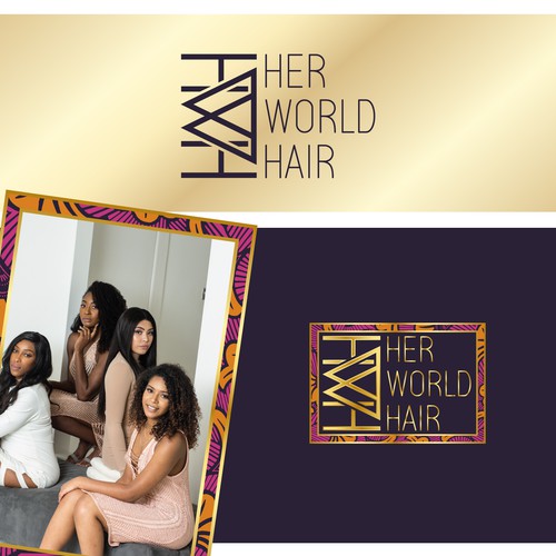 Girl brand with the title 'Her World Hair'