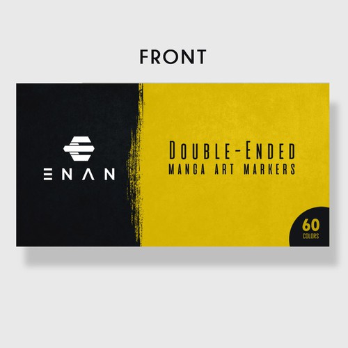 Luxurious label with the title 'label for markers set'