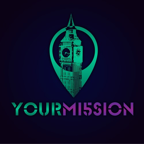Big Ben design with the title 'YourMission Logo design concept'