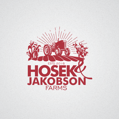 Agriculture brand with the title 'Logo concept for farmers'