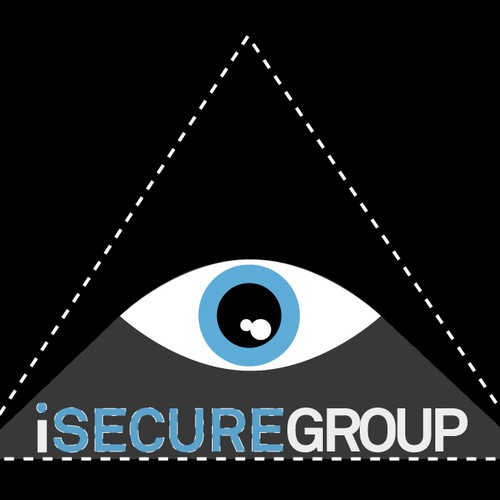 Illuminati design with the title 'Seeking GLOBAL recognition reflected in a professional logo and branding for iSecure Group'