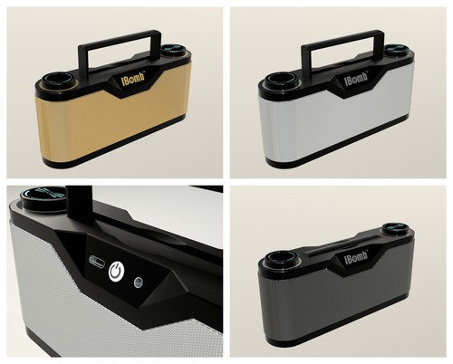 Bluetooth design with the title 'Bluetooth speaker '