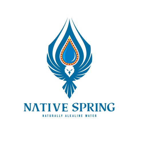 Mineral water design with the title 'Native Springs'