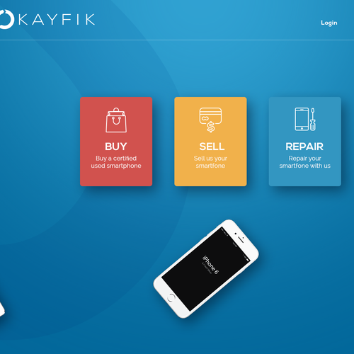 Gadget design with the title 'Electronic Buy, Sell, and repair company'