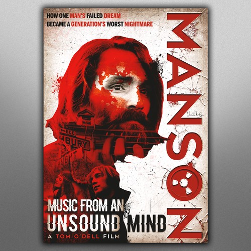 Grunge design with the title 'MANSON'