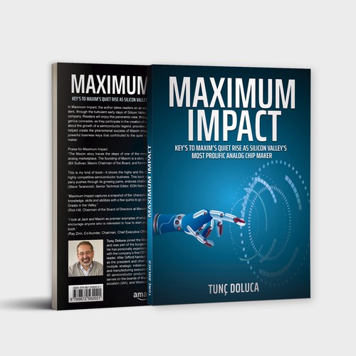 Technology book cover with the title 'Book Cover design'