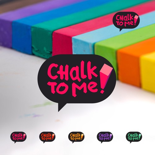 Balloon logo with the title 'Logo for a company that sells chalk products '