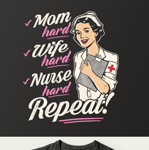 Nurse design with the title 't-shirt contest winner'