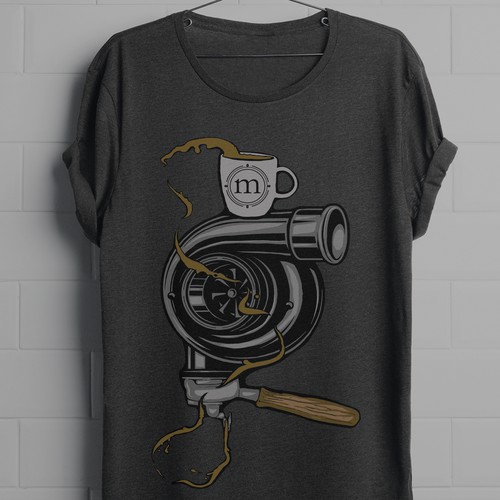Coffee t-shirt with the title 'Motorized Coffee'