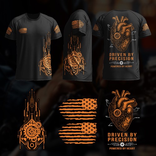 Mechanic design with the title 'Driven By precision'