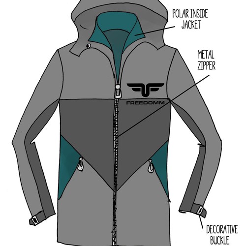 Men's fashion design with the title 'men jacket'