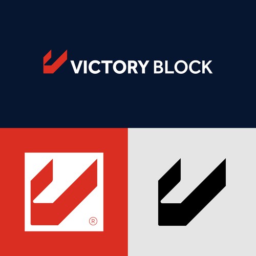 Block logo with the title 'Victory Block'