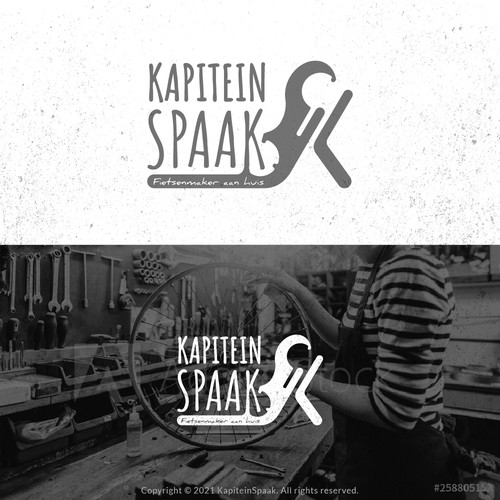 Mechanic logo with the title 'Vintage logo for a bike mechanic'