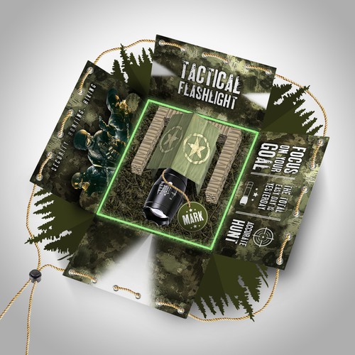 Hunting design with the title 'Box design'