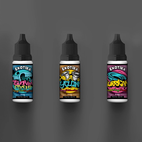 Fun label with the title 'Design Fun, Bright and Tropical Labels'