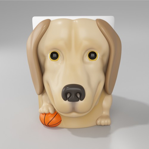 Labrador design with the title 'Labrador Retriever Mug Design'